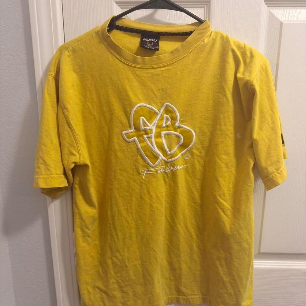 Fubu Men's Yellow T-shirt